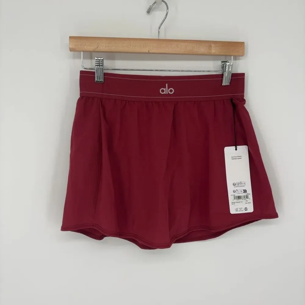 ALO Yoga Tennis Skirt in Red